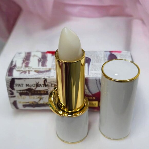 Pat McGrath ✦ Lip Fetish Clear Balm ✦ Gold White Tube 0.35oz NWT Italian Made - Picture 1 of 9